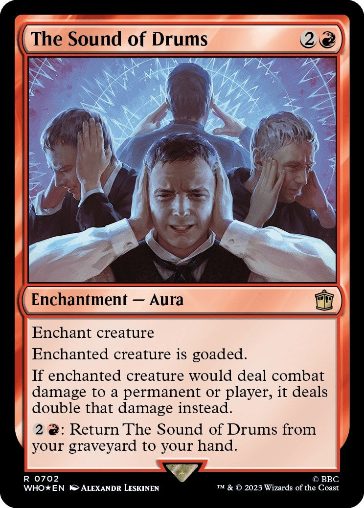 Image for The Sound of Drums (Surge Foil) (702) [Universes Beyond: Doctor Who] - Magic: The Gathering