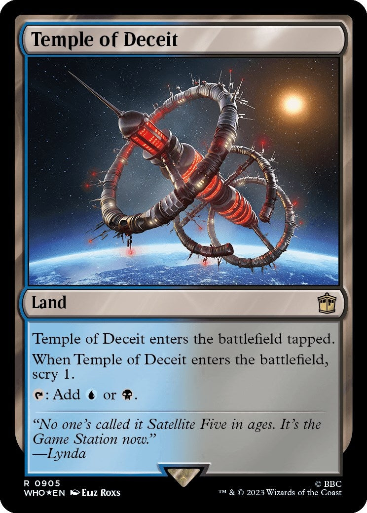 Image for Temple of Deceit (Surge Foil) (905) [Universes Beyond: Doctor Who] - Magic: The Gathering