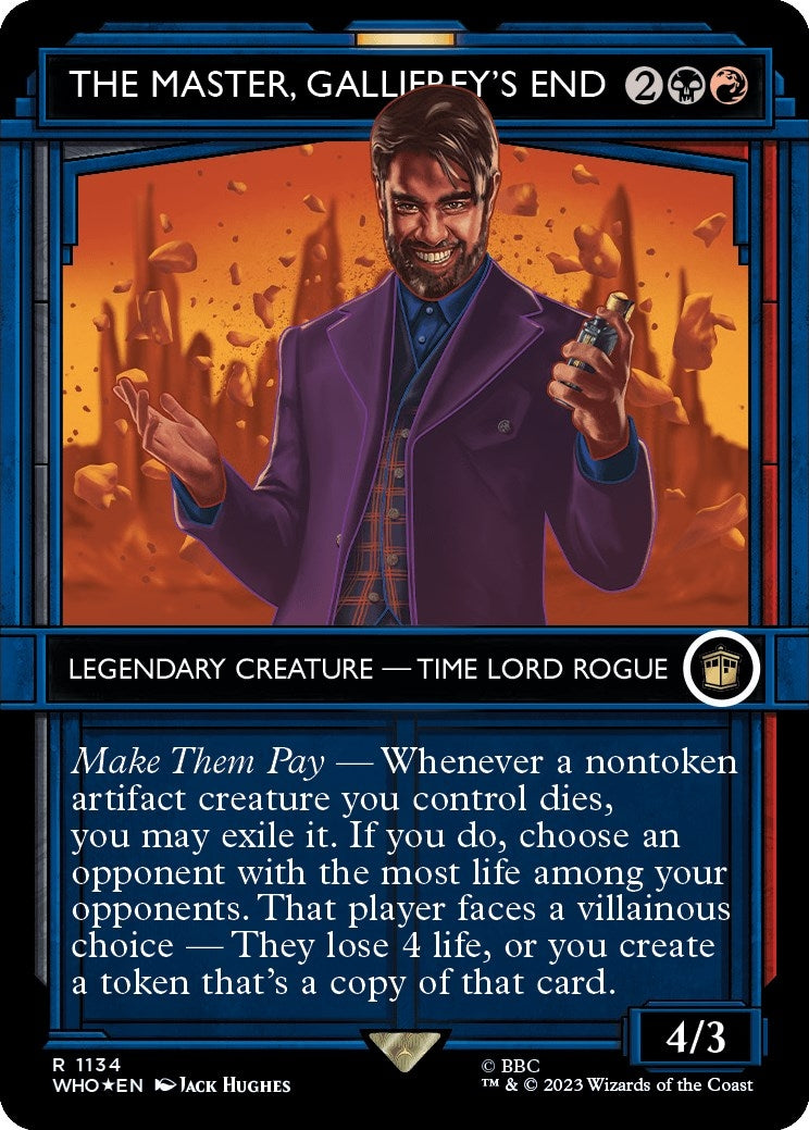 Image for The Master, Gallifrey's End (Showcase) (Surge Foil) (1134) [Universes Beyond: Doctor Who] - Magic: The Gathering