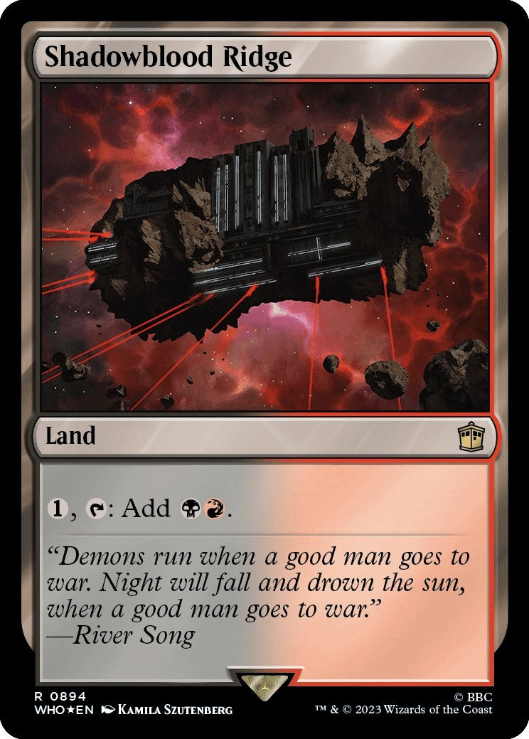 Image for Shadowblood Ridge (Surge Foil) (894) [Universes Beyond: Doctor Who] - Magic: The Gathering