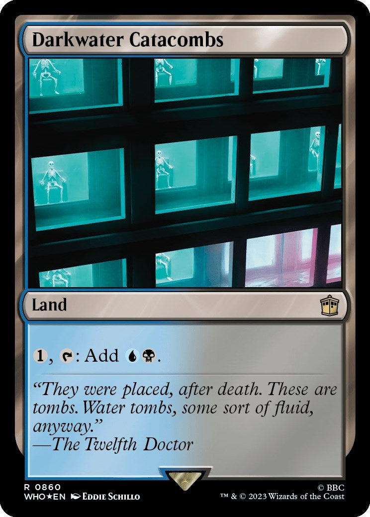 Image for Darkwater Catacombs (Surge Foil) (860) [Universes Beyond: Doctor Who] - Magic: The Gathering