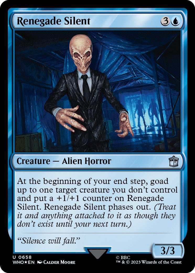 Image for Renegade Silent (Surge Foil) (658) [Universes Beyond: Doctor Who] - Magic: The Gathering