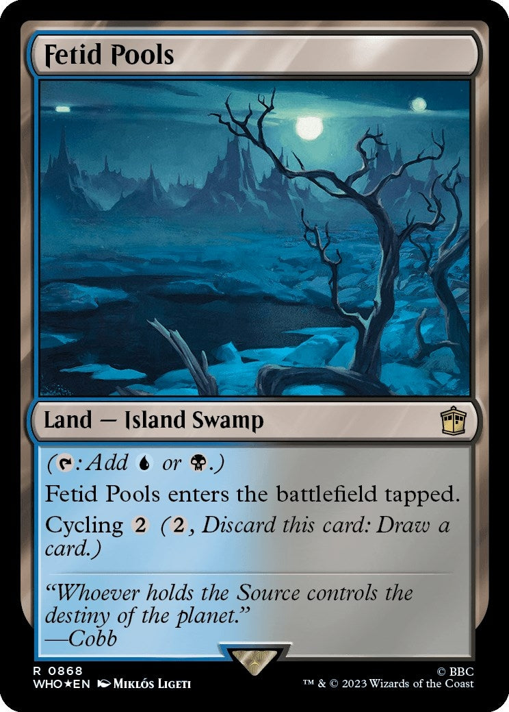 Image for Fetid Pools (Surge Foil) (868) [Universes Beyond: Doctor Who] - Magic: The Gathering