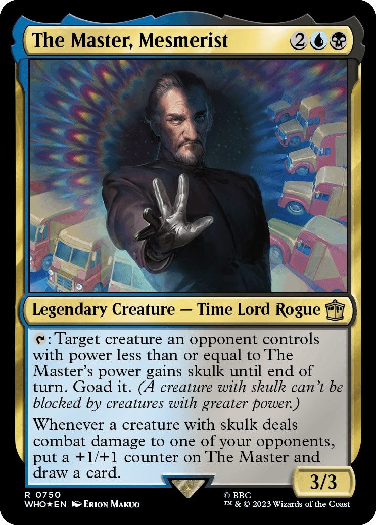 Image for The Master, Mesmerist (Surge Foil) (750) [Universes Beyond: Doctor Who] - Magic: The Gathering