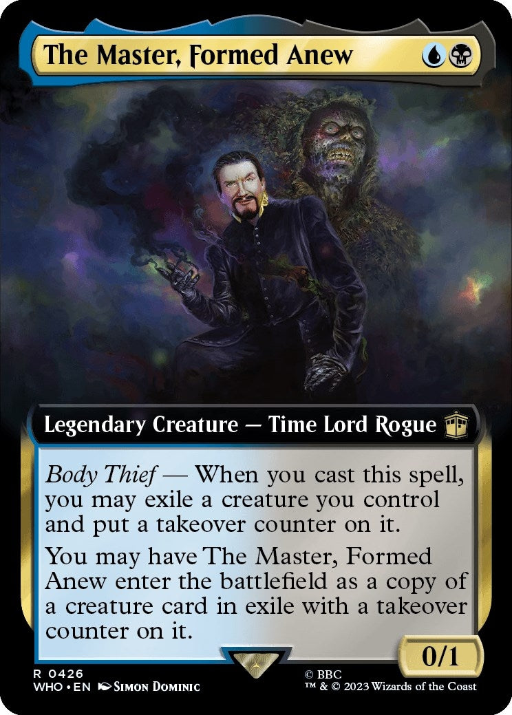 Image for The Master, Formed Anew (Extended Art) (426) [Universes Beyond: Doctor Who] - Magic: The Gathering