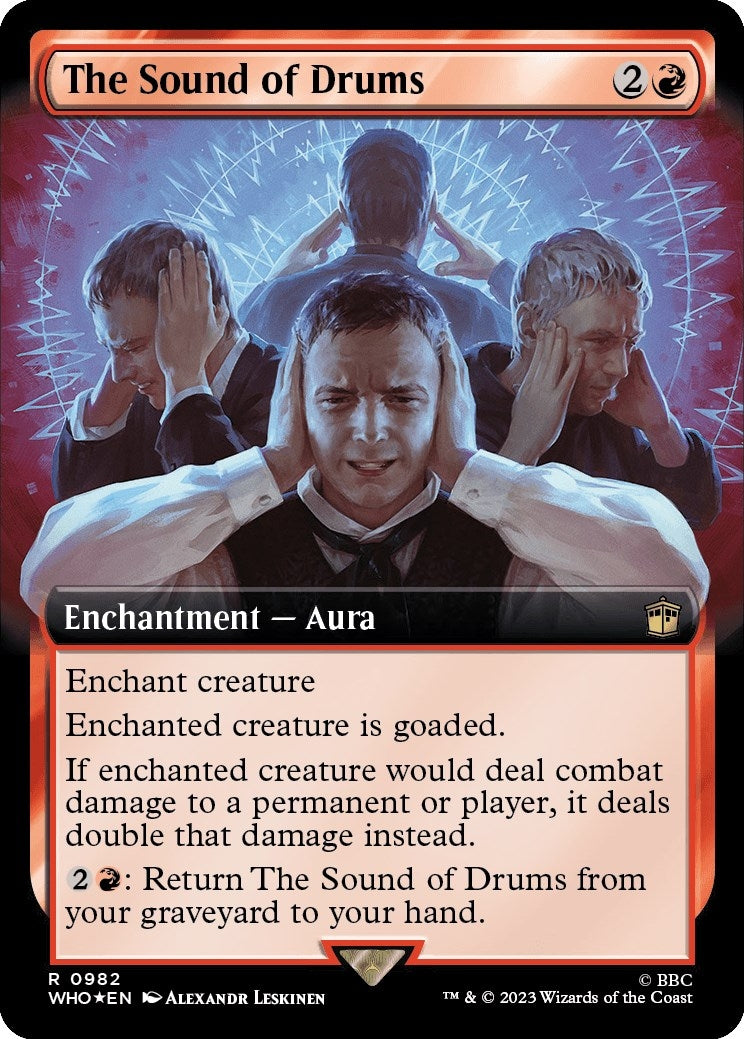 Image for The Sound of Drums (Extended Art) (Surge Foil) (982) [Universes Beyond: Doctor Who] - Magic: The Gathering