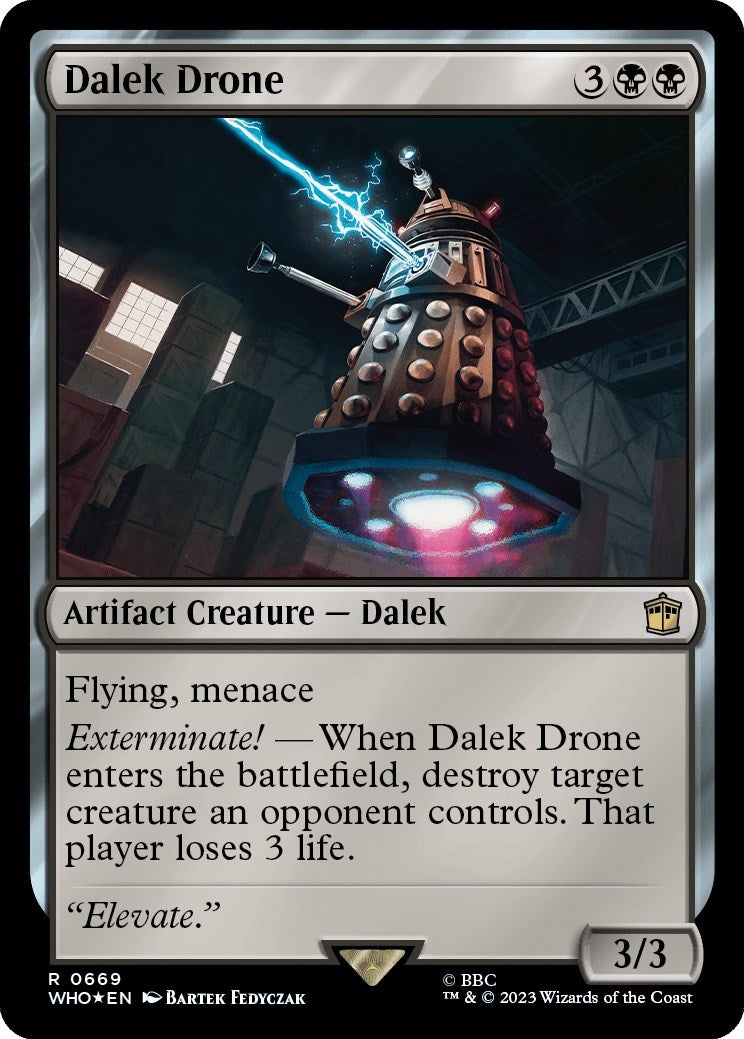 Dalek Drone (Surge Foil) (669) [Universes Beyond: Doctor Who]