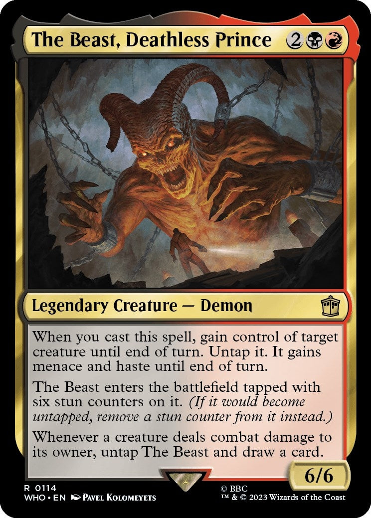 Image for The Beast, Deathless Prince (114) [Universes Beyond: Doctor Who] - Magic: The Gathering