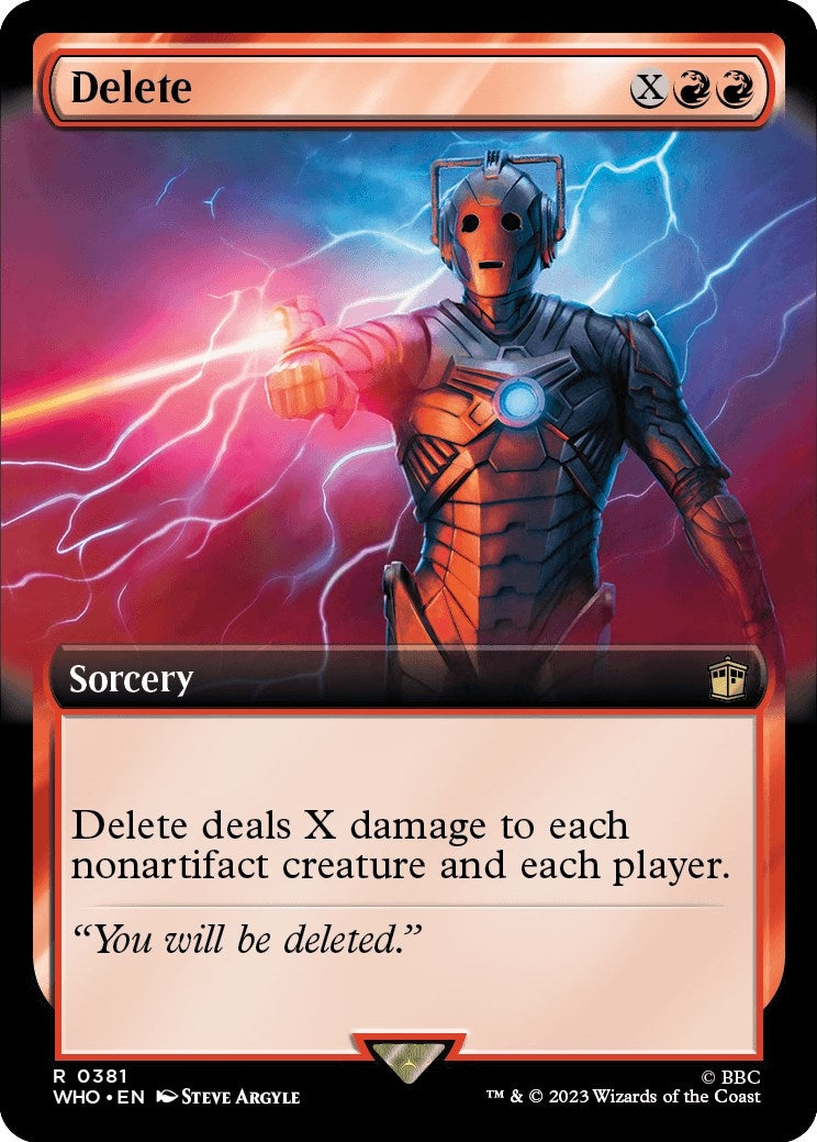 Image for Delete (Extended Art) (381) [Universes Beyond: Doctor Who] - Magic: The Gathering