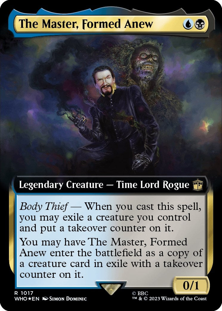 Image for The Master, Formed Anew (Extended Art) (Surge Foil) (1017) [Universes Beyond: Doctor Who] - Magic: The Gathering