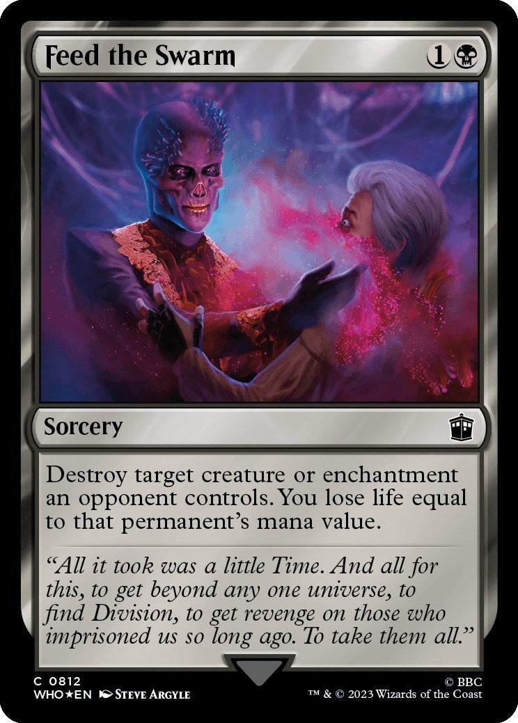 Image for Feed the Swarm (Surge Foil) (812) [Universes Beyond: Doctor Who] - Magic: The Gathering