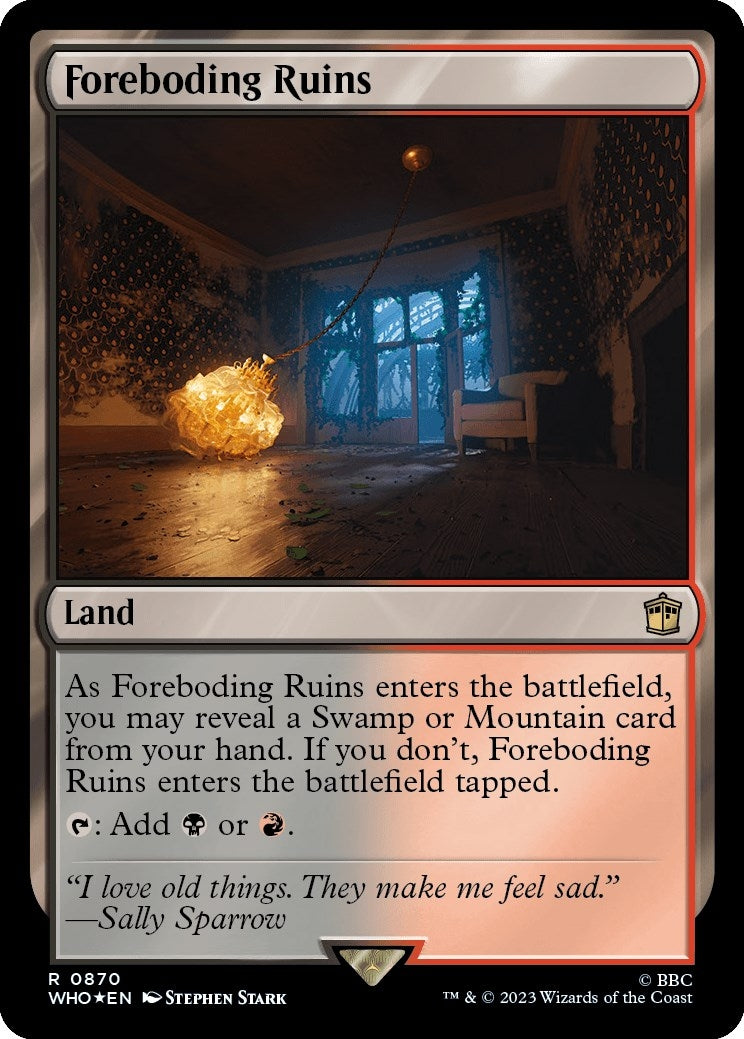 Image for Foreboding Ruins (Surge Foil) (870) [Universes Beyond: Doctor Who] - Magic: The Gathering