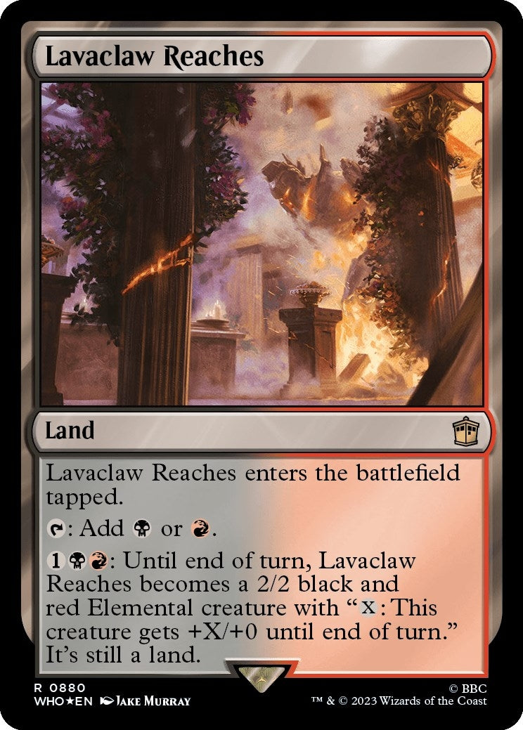 Image for Lavaclaw Reaches (Surge Foil) (880) [Universes Beyond: Doctor Who] - Magic: The Gathering