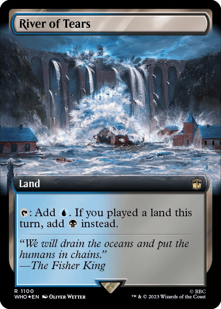 Image for River of Tears (Extended Art) (Surge Foil) (1100) [Universes Beyond: Doctor Who] - Magic: The Gathering