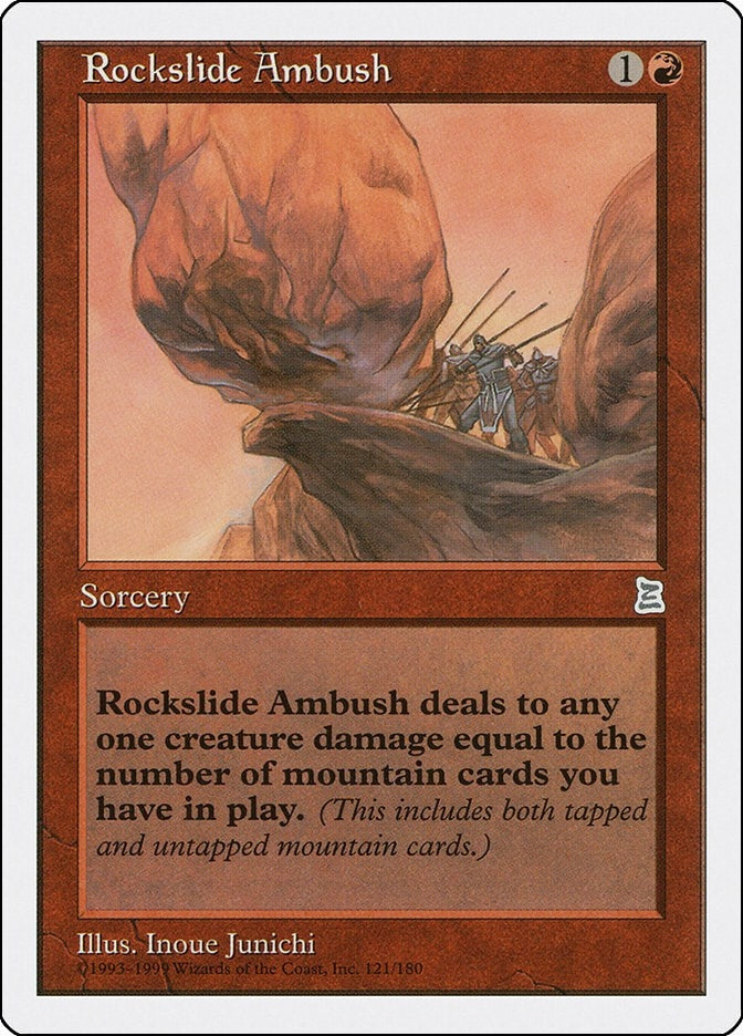 Image for Rockslide Ambush (121) [Portal Three Kingdoms] - Magic: The Gathering