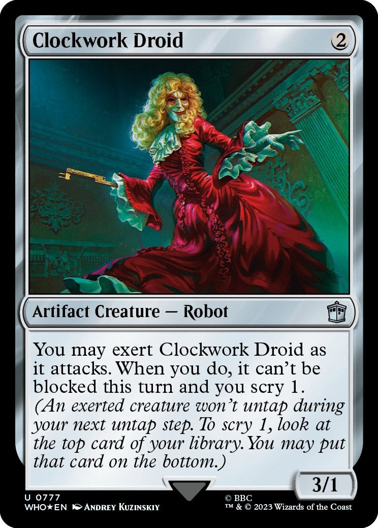 Image for Clockwork Droid (Surge Foil) (777) [Universes Beyond: Doctor Who] - Magic: The Gathering