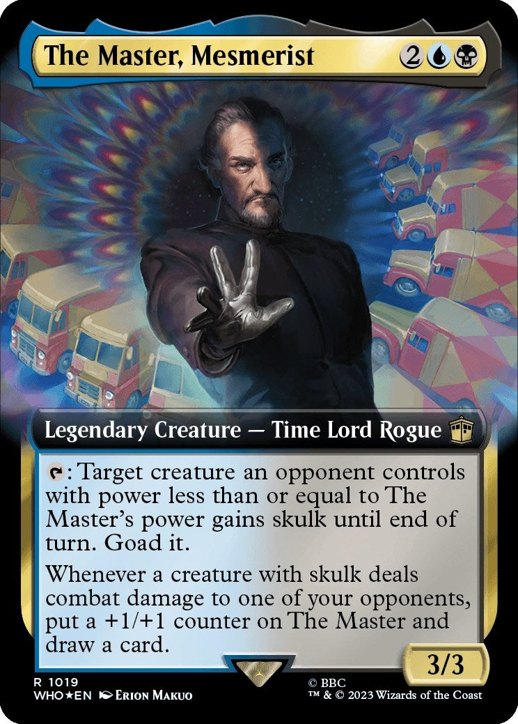 Image for The Master, Mesmerist (Extended Art) (Surge Foil) (1019) [Universes Beyond: Doctor Who] - Magic: The Gathering