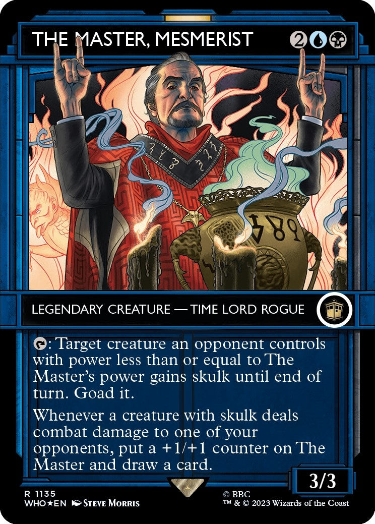 Image for The Master, Mesmerist (Showcase) (Surge Foil) (1135) [Universes Beyond: Doctor Who] - Magic: The Gathering