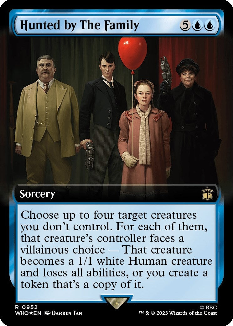 Image for Hunted by The Family (Extended Art) (Surge Foil) (952) [Universes Beyond: Doctor Who] - Magic: The Gathering