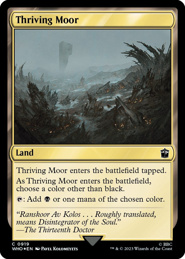 Image for Thriving Moor (Surge Foil) (919) [Universes Beyond: Doctor Who] - Magic: The Gathering