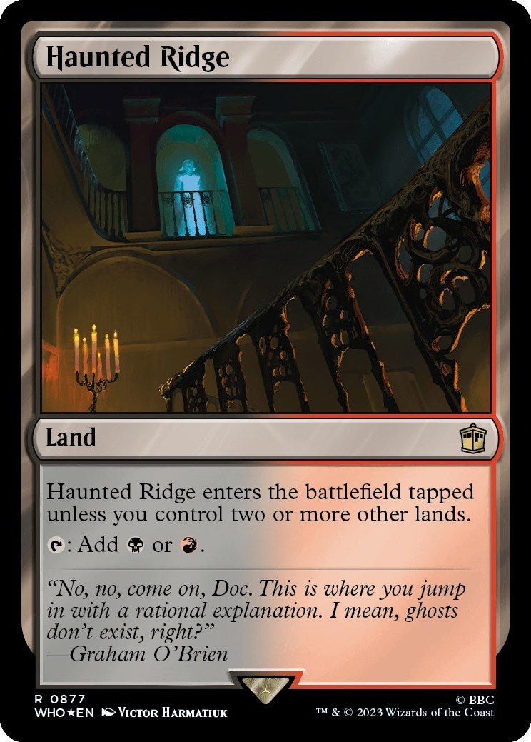 Image for Haunted Ridge (Surge Foil) (877) [Universes Beyond: Doctor Who] - Magic: The Gathering