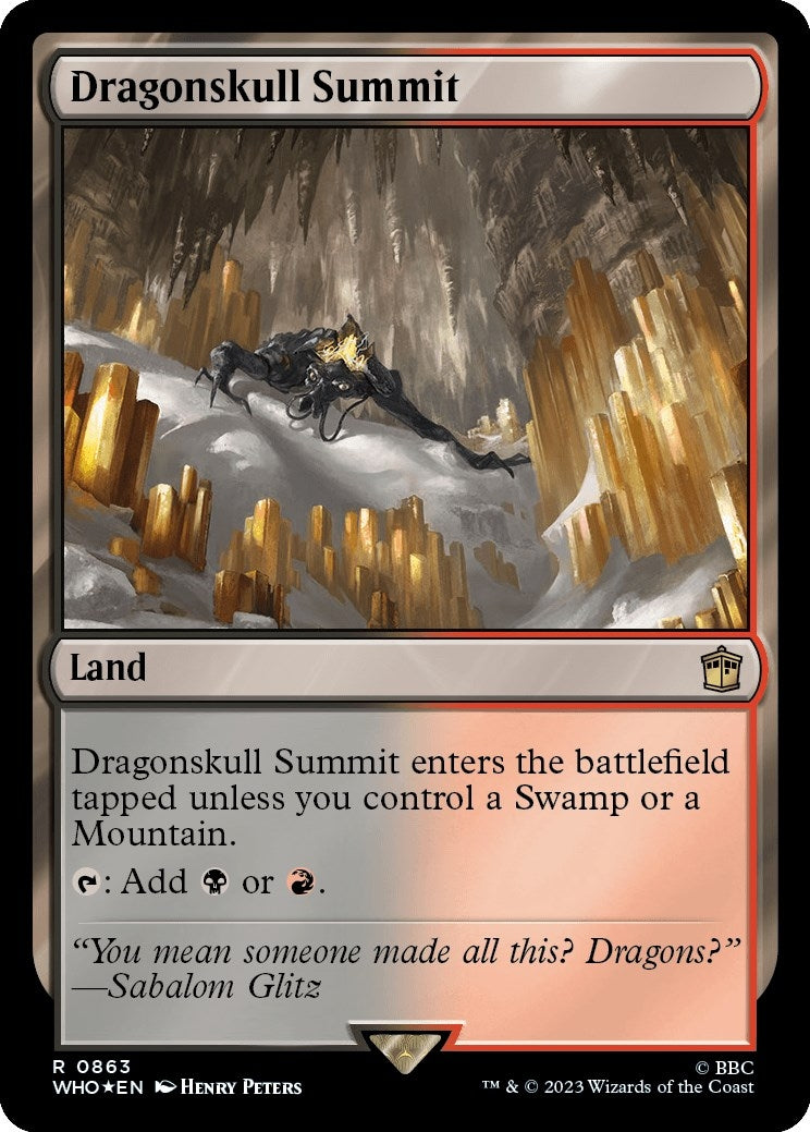 Image for Dragonskull Summit (Surge Foil) (863) [Universes Beyond: Doctor Who] - Magic: The Gathering