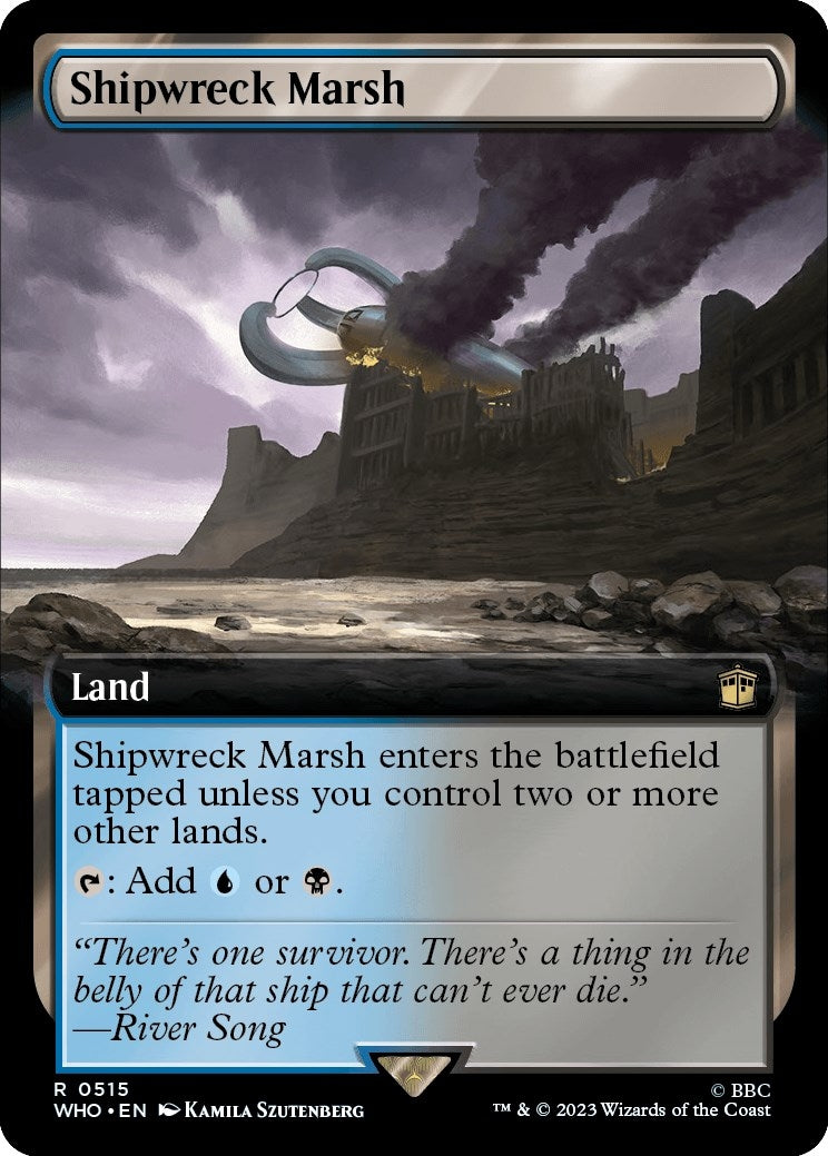 Image for Shipwreck Marsh (Extended Art) (515) [Universes Beyond: Doctor Who] - Magic: The Gathering
