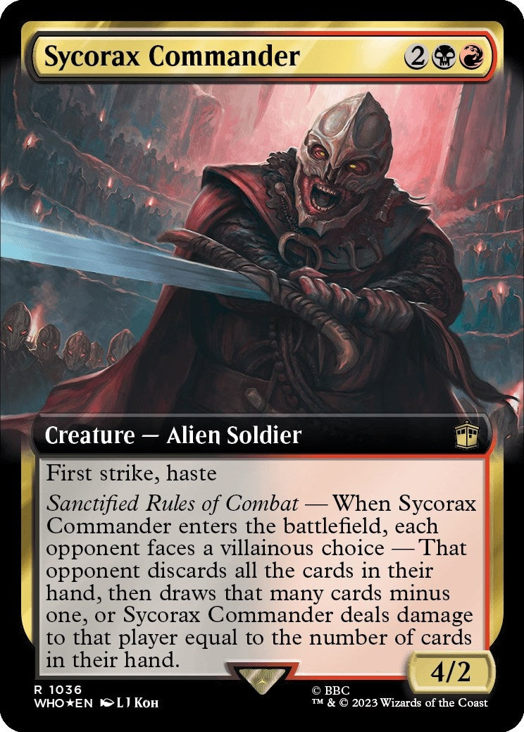 Image for Sycorax Commander (Extended Art) (Surge Foil) (1036) [Universes Beyond: Doctor Who] - Magic: The Gathering