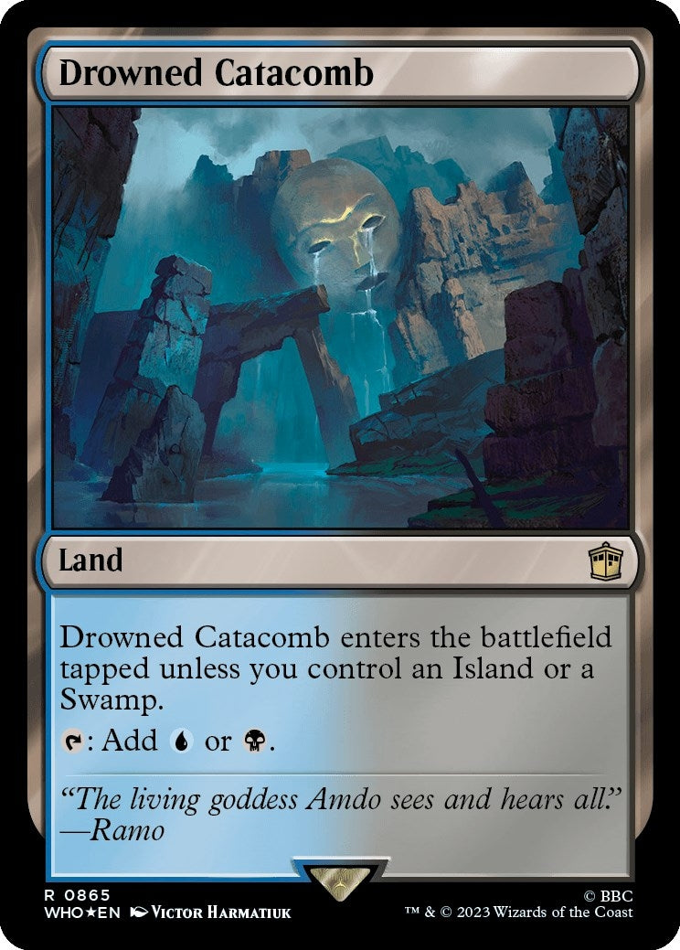 Image for Drowned Catacomb (Surge Foil) (865) [Universes Beyond: Doctor Who] - Magic: The Gathering