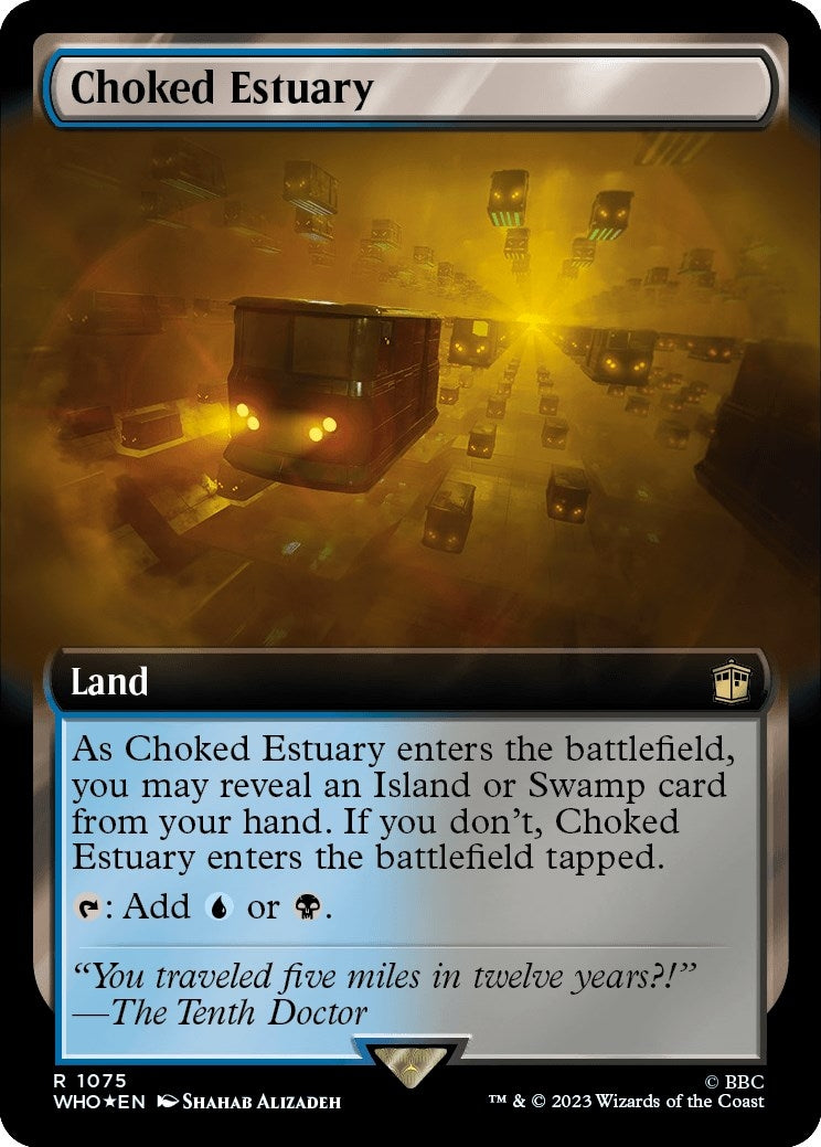 Image for Choked Estuary (Extended Art) (Surge Foil) (1075) [Universes Beyond: Doctor Who] - Magic: The Gathering