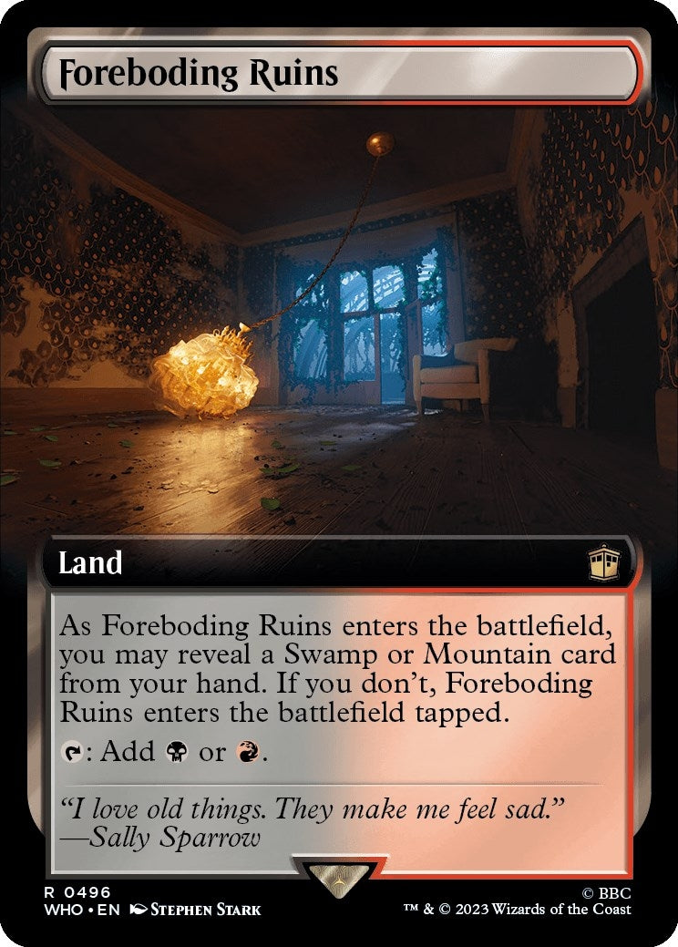 Image for Foreboding Ruins (Extended Art) (496) [Universes Beyond: Doctor Who] - Magic: The Gathering
