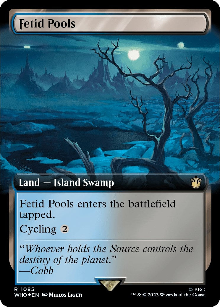 Image for Fetid Pools (Extended Art) (Surge Foil) (1085) [Universes Beyond: Doctor Who] - Magic: The Gathering