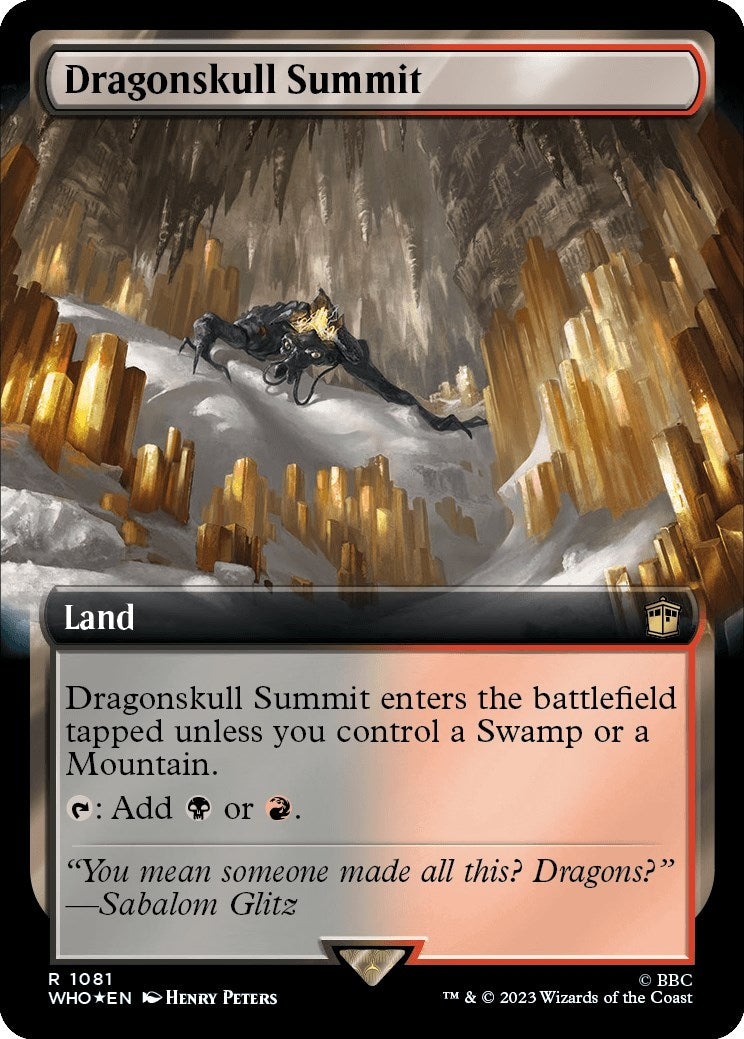 Image for Dragonskull Summit (Extended Art) (Surge Foil) (1081) [Universes Beyond: Doctor Who] - Magic: The Gathering