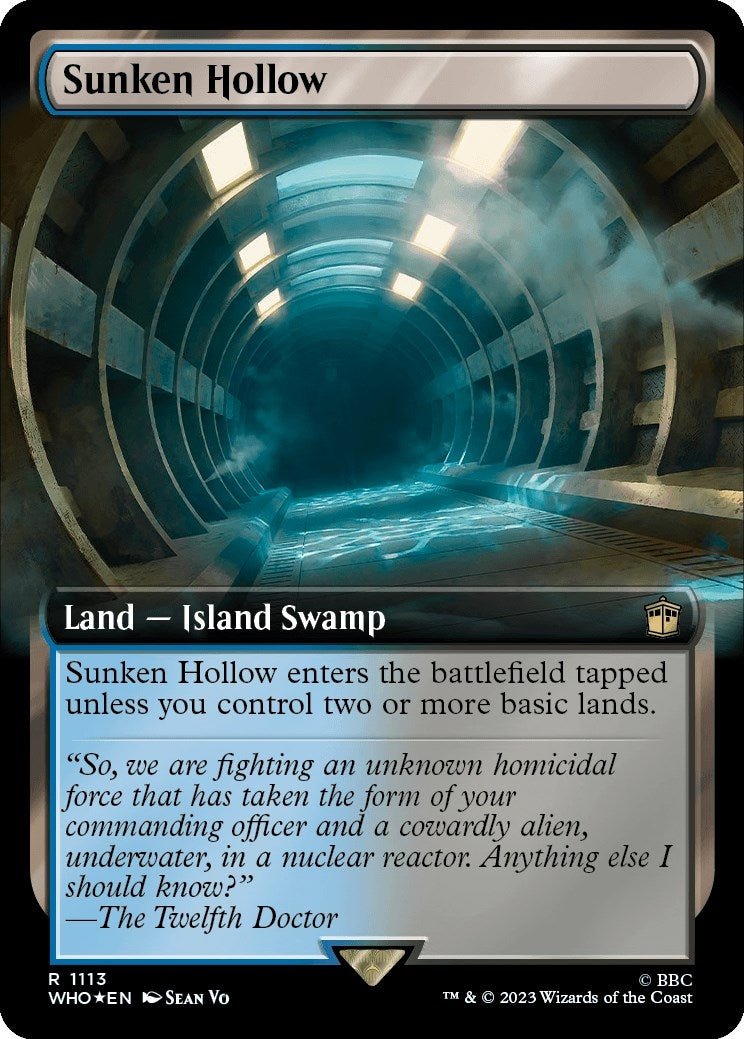 Image for Sunken Hollow (Extended Art) (Surge Foil) (1113) [Universes Beyond: Doctor Who] - Magic: The Gathering