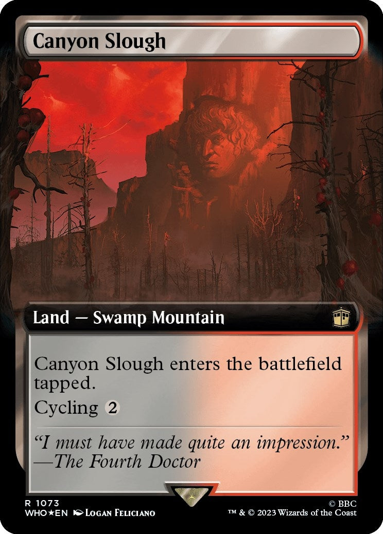 Image for Canyon Slough (Extended Art) (Surge Foil) (1073) [Universes Beyond: Doctor Who] - Magic: The Gathering