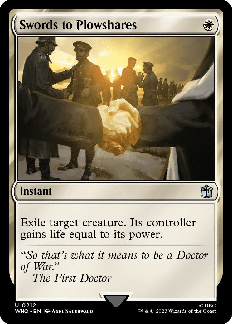 Image for Swords to Plowshares (212) [Universes Beyond: Doctor Who] - Magic: The Gathering