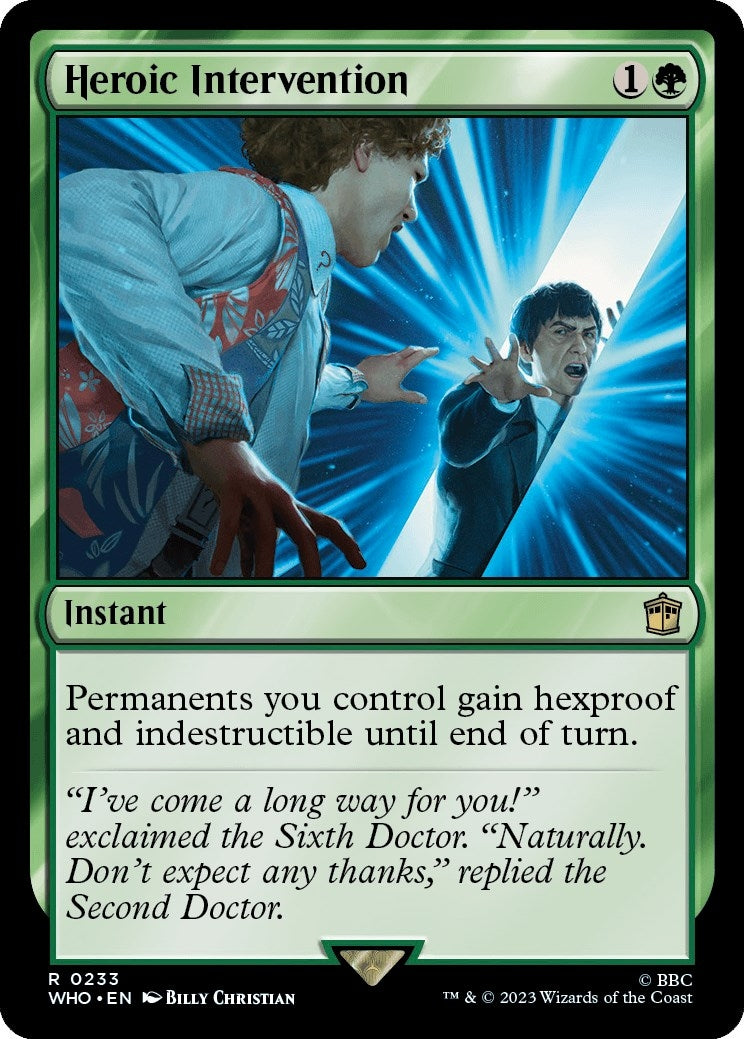 Image for Heroic Intervention (233) [Universes Beyond: Doctor Who] - Magic: The Gathering