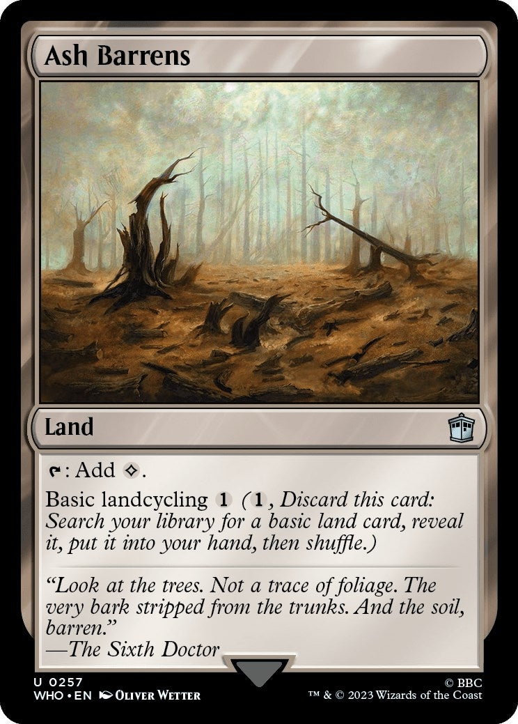 Image for Ash Barrens (257) [Universes Beyond: Doctor Who] - Magic: The Gathering