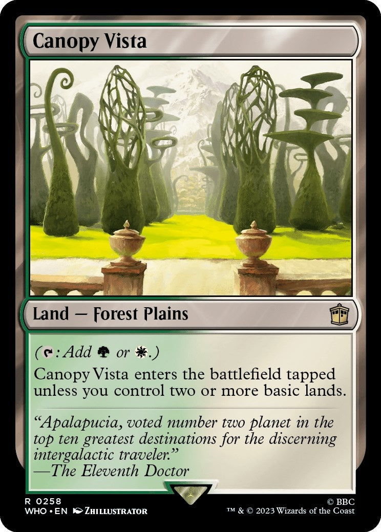 Image for Canopy Vista (258) [Universes Beyond: Doctor Who] - Magic: The Gathering
