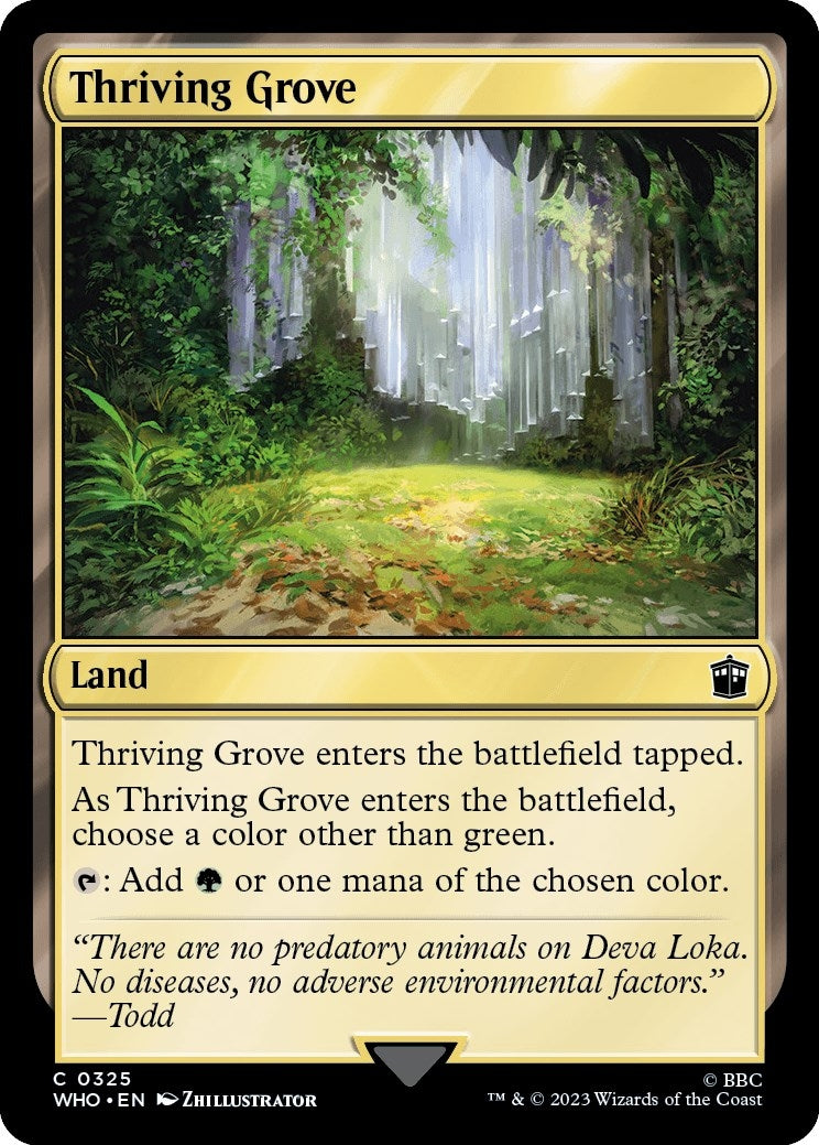 Image for Thriving Grove (325) [Universes Beyond: Doctor Who] - Magic: The Gathering