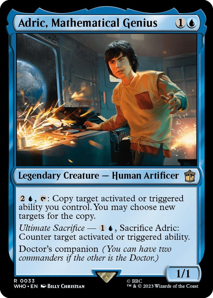 Image for Adric, Mathematical Genius (33) [Universes Beyond: Doctor Who] - Magic: The Gathering