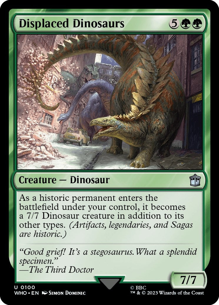 Image for Displaced Dinosaurs (100) [Universes Beyond: Doctor Who] - Magic: The Gathering