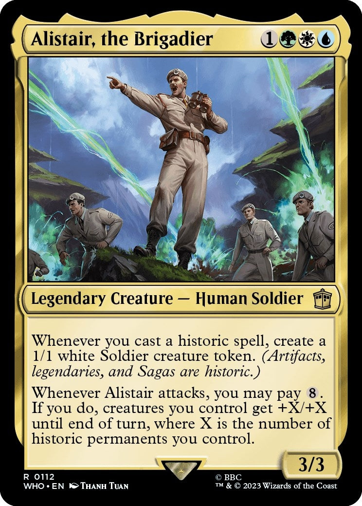 Image for Alistair, the Brigadier (112) [Universes Beyond: Doctor Who] - Magic: The Gathering