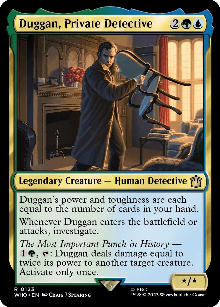 Image for Duggan, Private Detective (123) [Universes Beyond: Doctor Who] - Magic: The Gathering