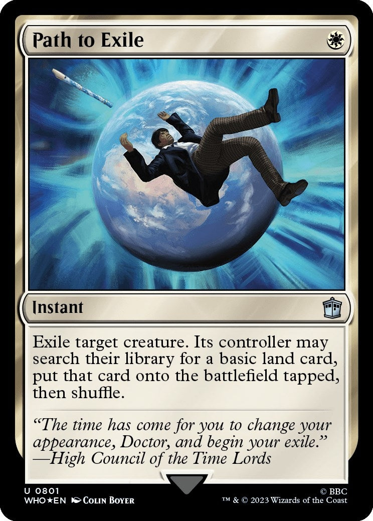Image for Path to Exile (Surge Foil) (801) [Universes Beyond: Doctor Who] - Magic: The Gathering