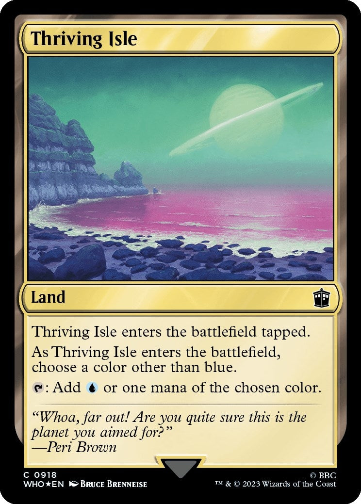 Image for Thriving Isle (Surge Foil) (918) [Universes Beyond: Doctor Who] - Magic: The Gathering