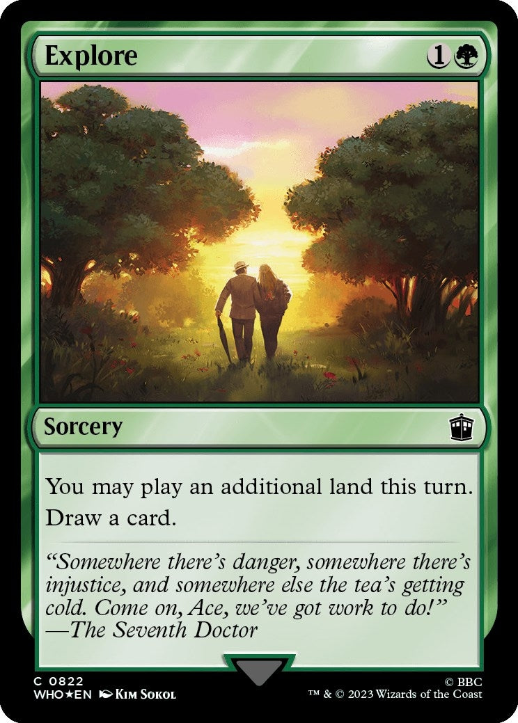 Image for Explore (Surge Foil) (822) [Universes Beyond: Doctor Who] - Magic: The Gathering