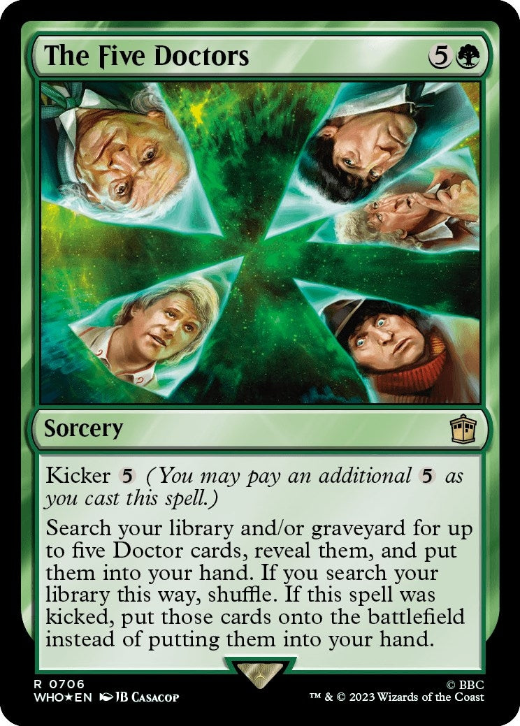 Image for The Five Doctors (Surge Foil) (706) [Universes Beyond: Doctor Who] - Magic: The Gathering