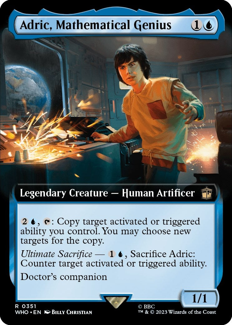 Image for Adric, Mathematical Genius (Extended Art) (351) [Universes Beyond: Doctor Who] - Magic: The Gathering