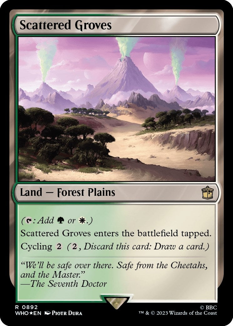 Image for Scattered Groves (Surge Foil) (892) [Universes Beyond: Doctor Who] - Magic: The Gathering
